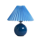 Hjemix | Nordisk minimalistisk 1-lampe bordlampe laget av keramikk med folder
