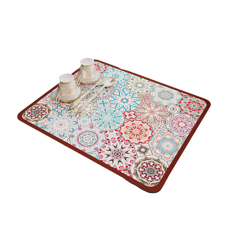 Hjemix | Retro Hurtigtørkende Vanntett Matte for Kjøkken-Bar-benkeplater