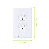 Hjemix | Outlet veggplate med LED nattlys