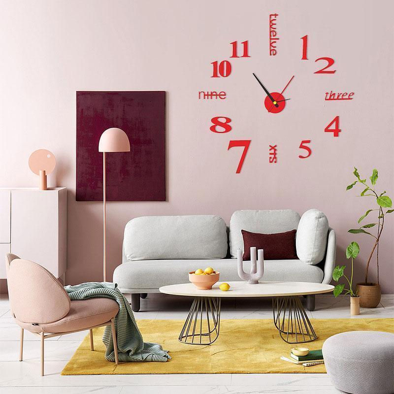 Hjemix | Moderne DIY stempelfri veggklokke