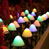 Hjemix | LED Solcelle Lyskjede Bakke Stake Sopplamper