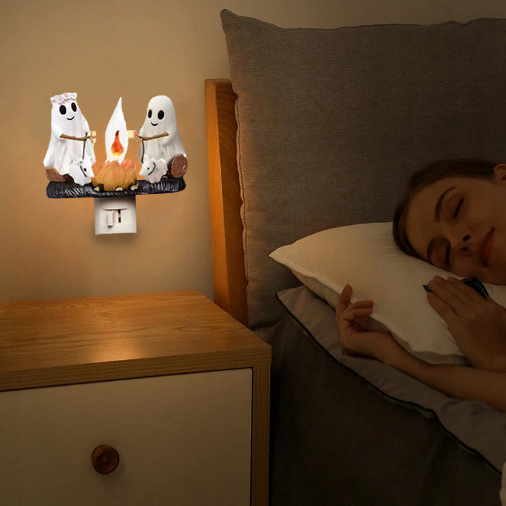 Hjemix | 👻 Spøkelseshbål med flakkende nattlys 🎃 ❤️‍🔥