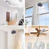 Hjemix | Uttrekkbar og vaskbar, buet støvkost i mikrofiber