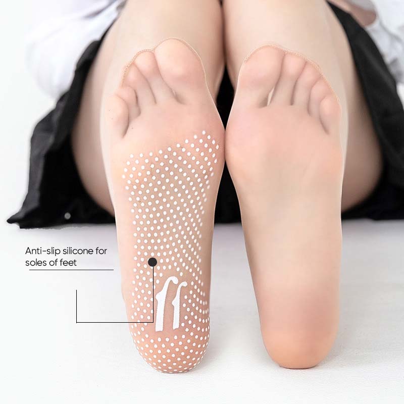 Hjemix | Vår Sommer Usynlige Non-Slip Krystall Silke Sokker