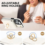 Hjemix | Læderlommebok med ring og snor for iPhone