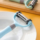 Hjemix | Rustfritt stål 3-i-1 multifunksjonell skrellekniv