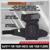 Hjemix | Stykke Knebeskyttelse Puter Arbeidssikkerhet Gelpute Høy Densitet Skum Polstring