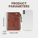 Hjemix | Menns Essentials-Multi-funksjonell RFID Blokkering Vanntett Holdbar PU Lær Lommebok