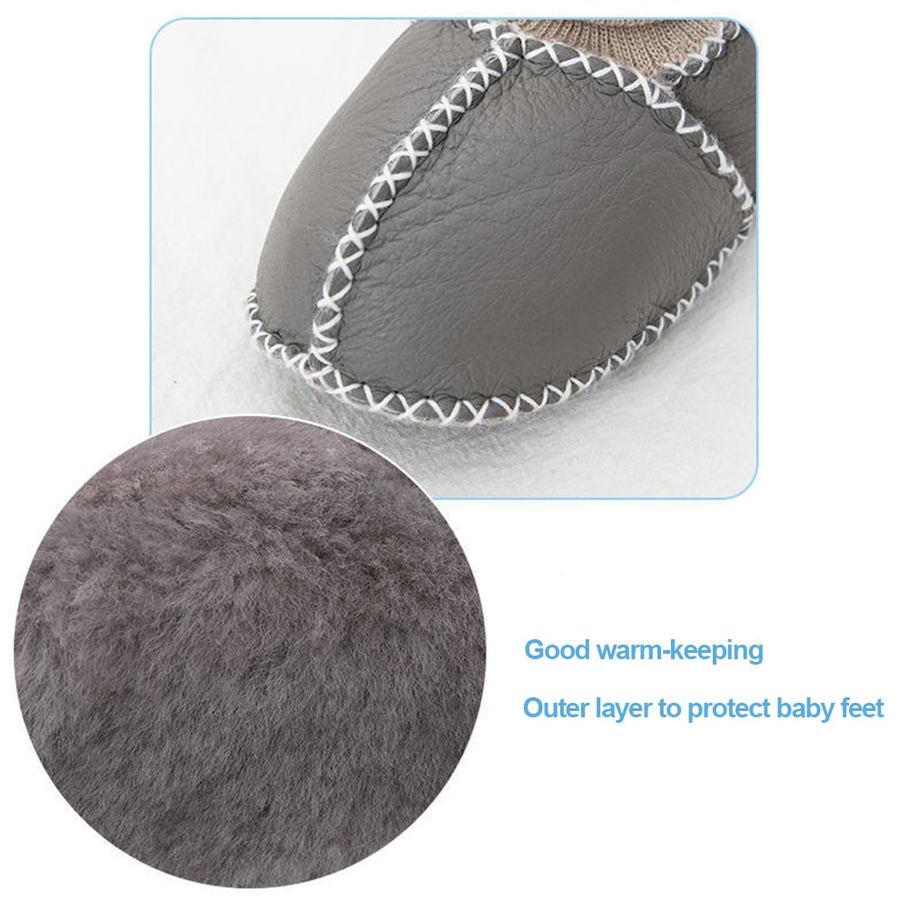 Hjemix | Flere farger - Varme pelsk baby sokkesko