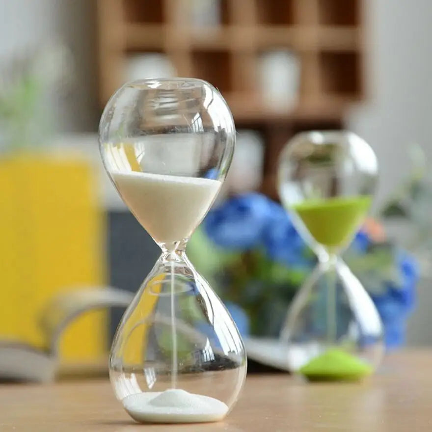 Hjemix | Kreativ transparent timeglass laget av glass