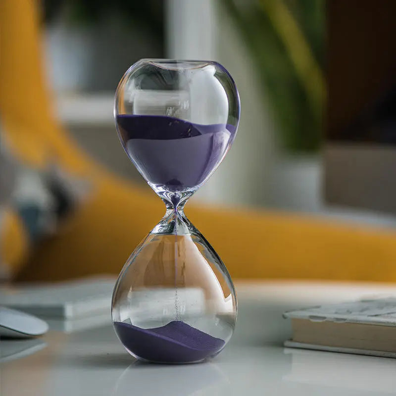 Hjemix | Kreativ transparent timeglass laget av glass