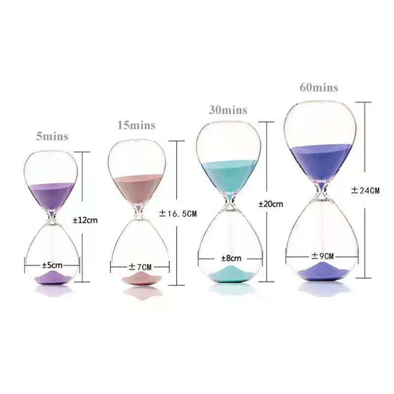 Hjemix | Kreativ transparent timeglass laget av glass