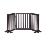 Hjemix | Frittstående kjæledyrport - Brun