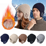 Hjemix | Vinter Beanie Hatt Skjerf Sett Varme Strikket Hatt