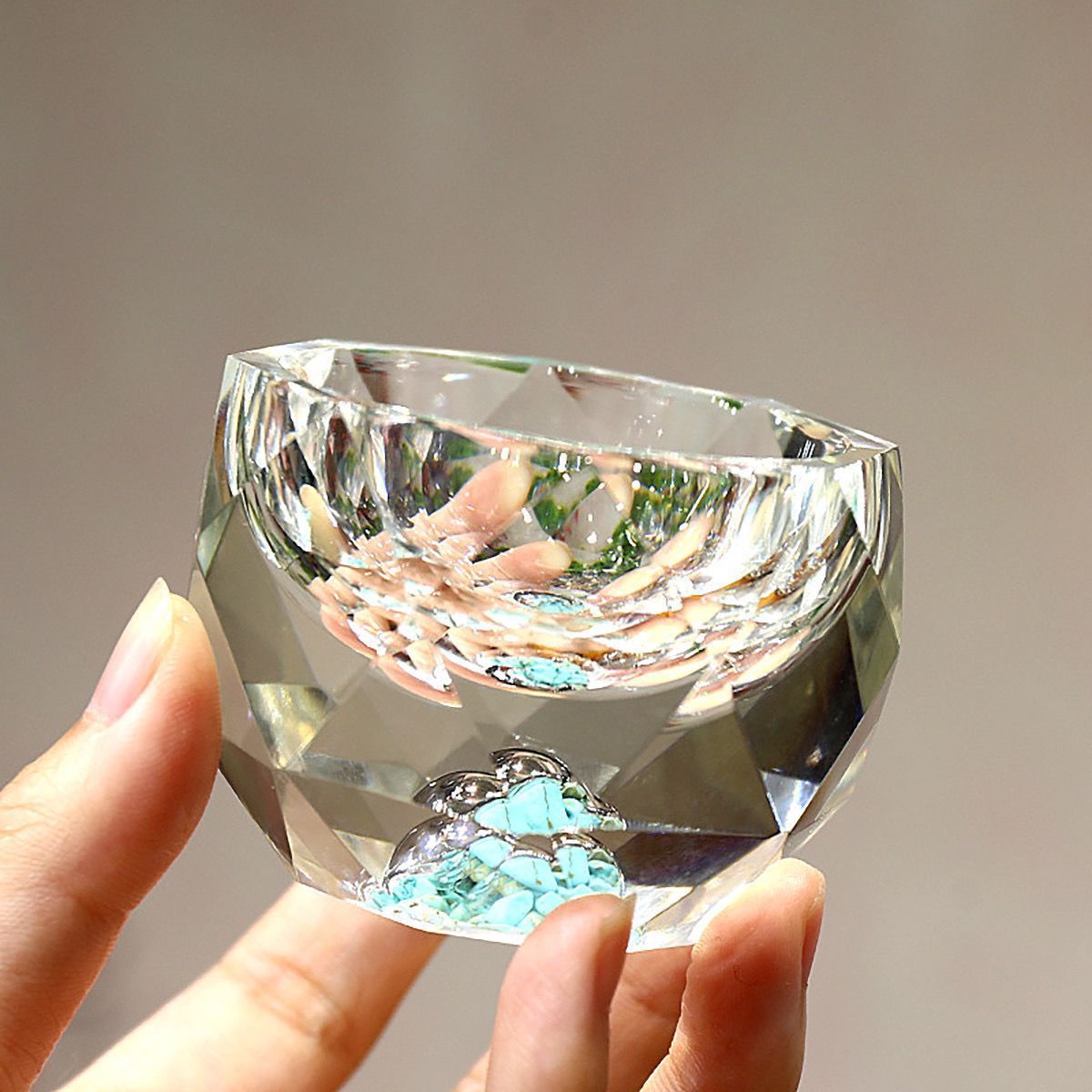 Hjemix | 50ml diamantkutt krystall drikkeglass vodka shot glass vin glass whiskey glass brennevin sake soju brandy tekopp