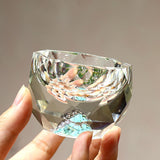 Hjemix | 50ml diamantkutt krystall drikkeglass vodka shot glass vin glass whiskey glass brennevin sake soju brandy tekopp