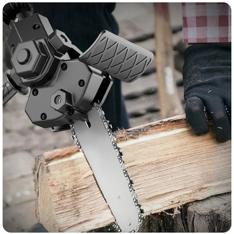 Hjemix | ELEKTRISK BOREMASKIN MODIFISERT TIL ELEKTRISK KJEDESAG BORETILBEHØR