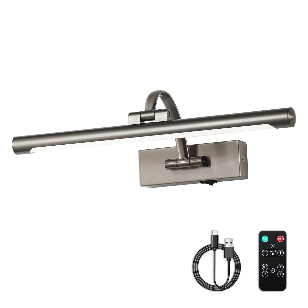 Hjemix | Desoop Batteridrevne Bildebelysning For Vegg, Trådløse Maleribelysning Dimmbare Kunstverk Belysning Med Fjernkontroll Og Timer, Recha