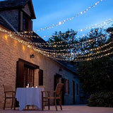 Hjemix | Kemooie 500 Led Julelys, 50M Vanntette Lyslenke For Utendørs Dekor, Varme Hvit
