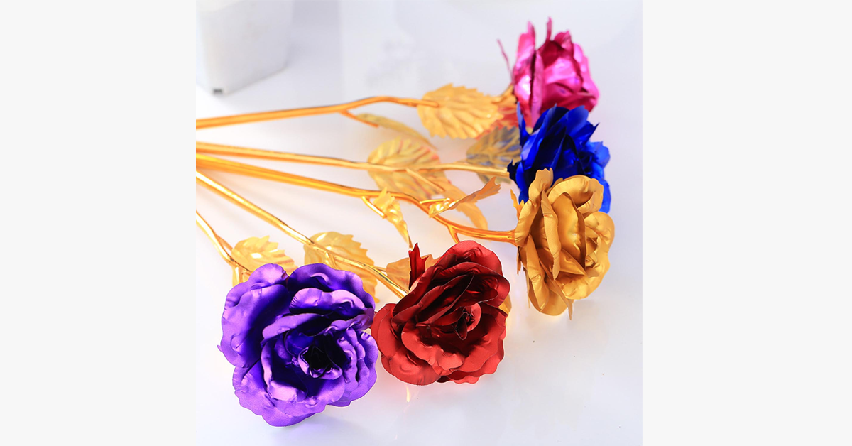 Hjemix | 24K Always Gold Plated Rose - Various Colors
