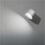 Hjemix | LED Vegglamper, Veggmonterte Lamper med Oppladbart Batteri, 3 Fargetemperaturer & 3 Lysstyrkenivåer, 360° Rotérbar Magnetisk Kugle, Trådløse Vegglamper for Studie, Lesing, Nattbord