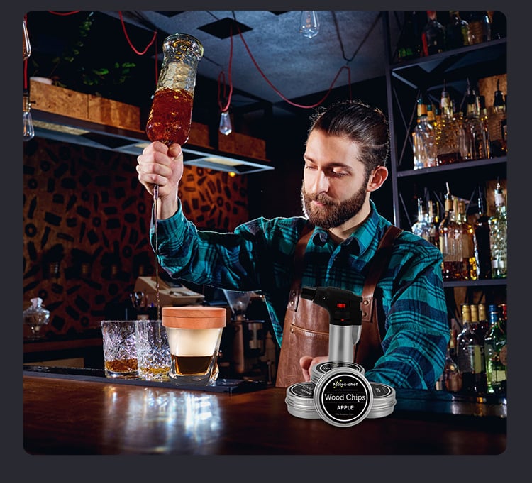 Hjemix | Cocktailrøyk med 8 smaker - Bourbon Whiskey-gaver til menn