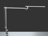 Hjemix | Phive Cl-1 Led Arkitekt Skrivebord Lampe, Justerbar Metall Svingarm, Dimmbar Sølv Oppgave Lys