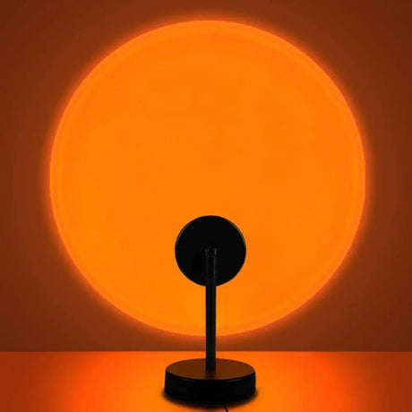 Hjemix | l Stillegant Retro Bordlampe med Solnedgang