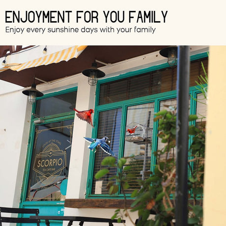 Hjemix | Fuglemater i vinduet for utendørs bruk