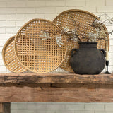 Hjemix | Rundvevd Bambus Veggdekorasjon, Sett med 3