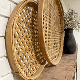 Hjemix | Rundvevd Bambus Veggdekorasjon, Sett med 3