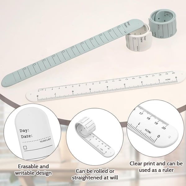 Hjemix | Gjenbrukbar Utslettbar To Do Liste Silikon Håndleddsbånd