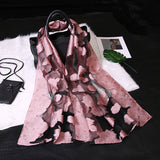 Hjemix | Silkesjal med utskåret blomstermotiv