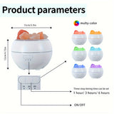 Hjemix | Saltlampe Diffuser - 3-i-1 Essensiell Olje Diffuser, Himalaya Saltlampe & Luftfukter