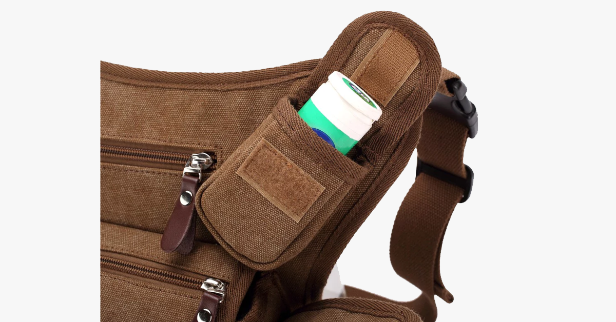 Hjemix | Utendørs sports benpose - Laget av 600D polyesterstoffer - PU vanntett - Justerbare og avtagbare benstropper - To sidelommer med glidelås - Multifunksjonell bag