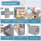 Hjemix | sammenleggbar sengetøysett-organisator