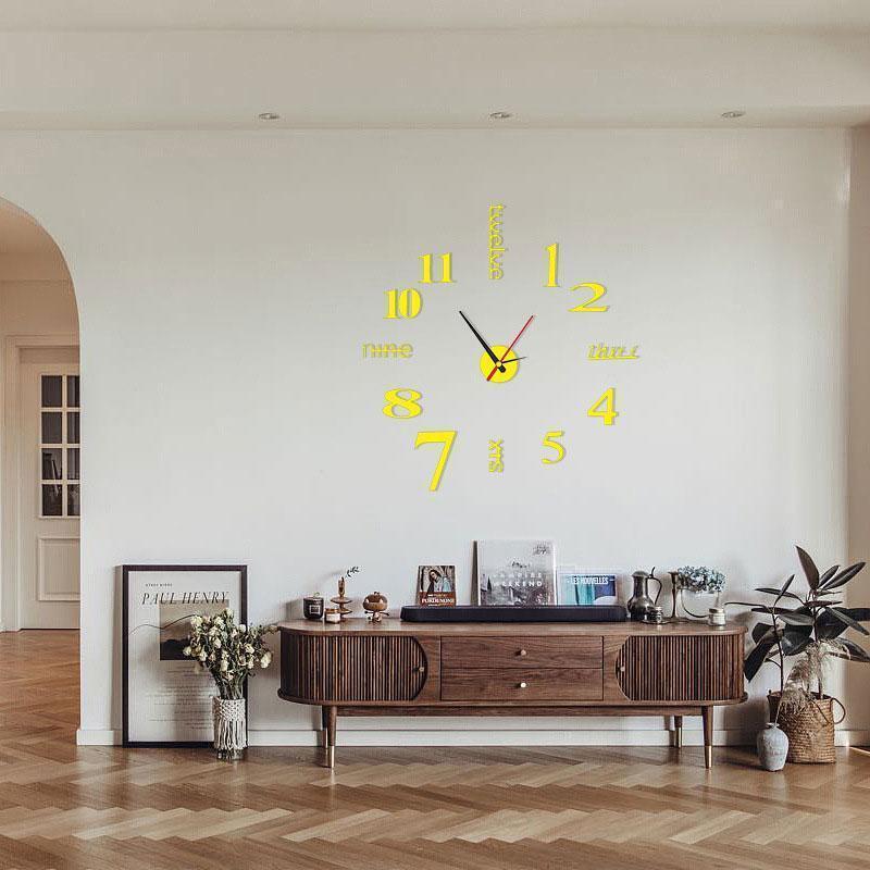 Hjemix | Moderne DIY stempelfri veggklokke