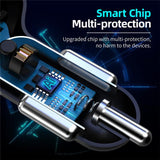 Hjemix | 4 porter USB bil lader hurtig lading
