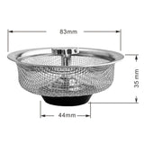 Hjemix | Erstatningsfilter til vask i rustfritt stål