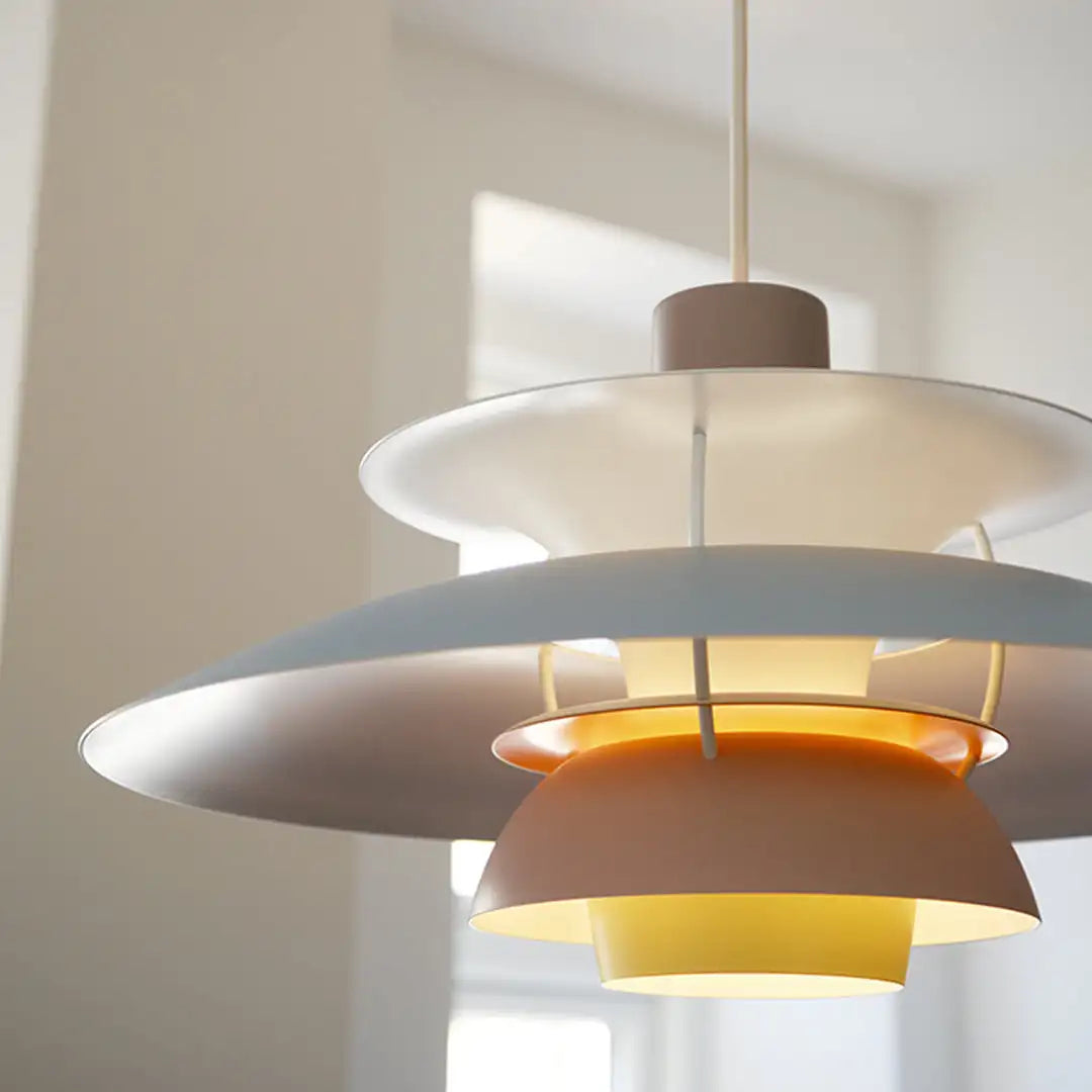 Hjemix | Moderne LED Taklampe Rund – Dimbar & Holdbar – Stilfull Belysning for Stue, Spisestue & Kontor