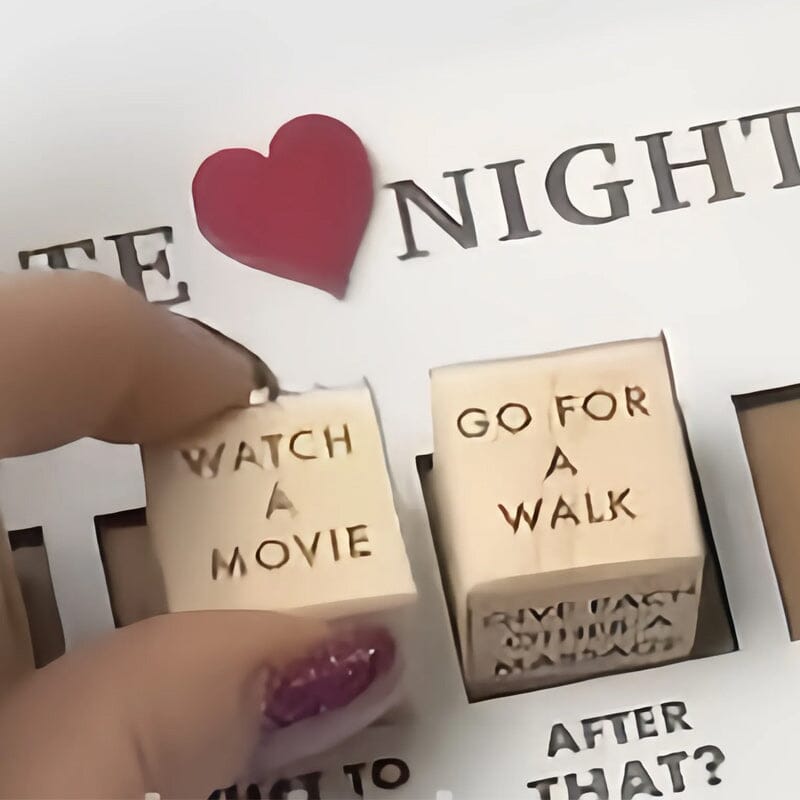 Hjemix | Morsomme Date Night Terninger Nattutgave - Årsdagsgave