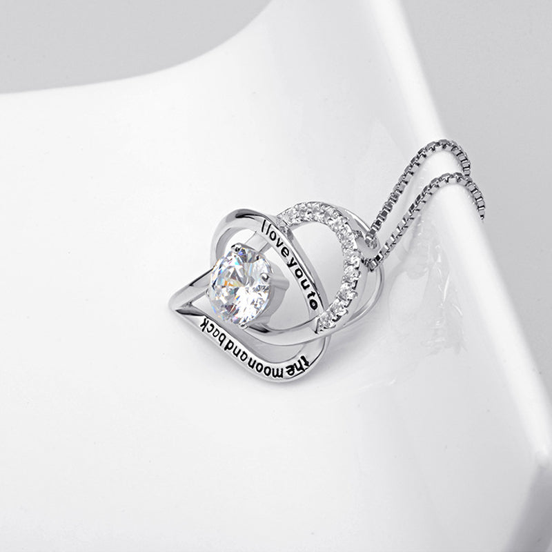 Hjemix | Bokstav Hjerte Halskjeder for Mamma