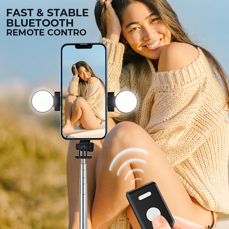 Hjemix | Ny 6 i 1 Bluetooth Selfie Stang