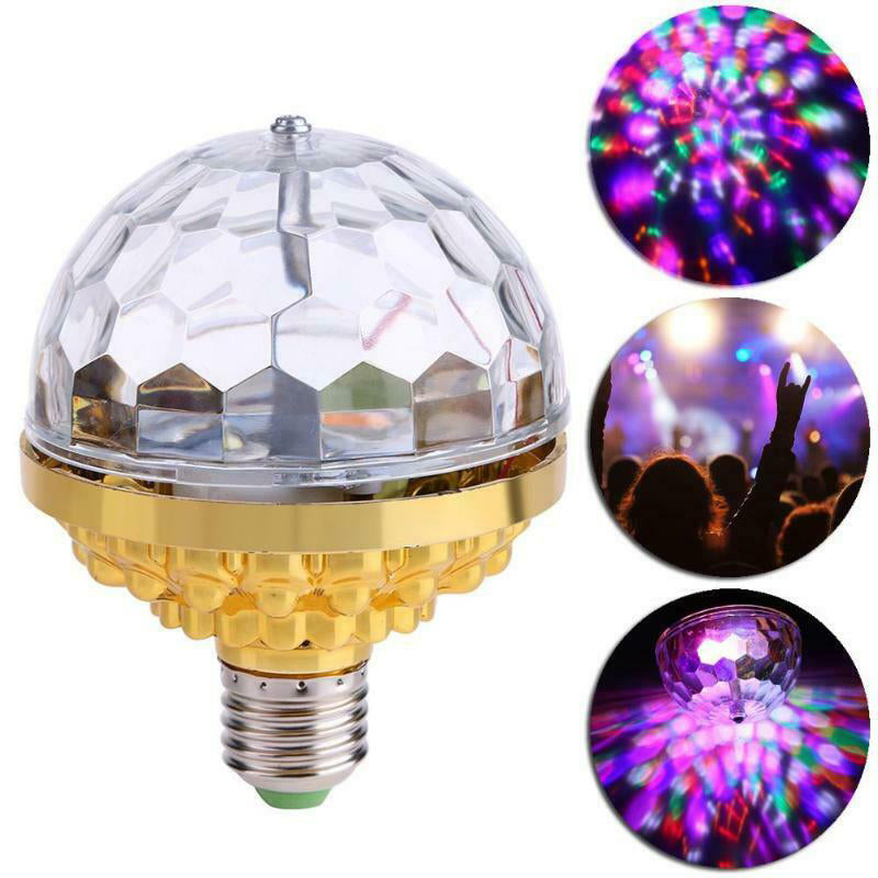 Hjemix | LED Disco Ball Fargerik Rotasjon Lys lampe