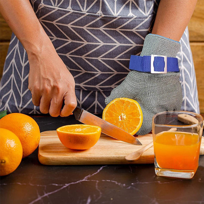 Hjemix | Rustfritt Stål Mesh Metall Laboratorie Beskyttelseshansker