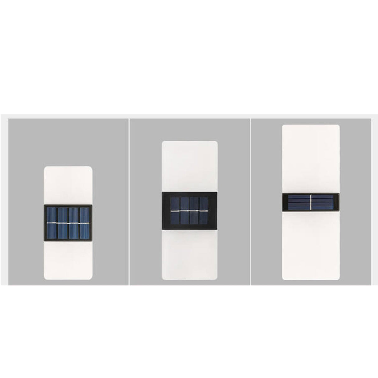 Hjemix | LumaZen Solar-Drevet LED Vegglampe | Værbestandig | Solcelledrevet Utendørsbelysning | Hage- og Terrasseinnredning