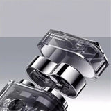 Hjemix | Gjennomsiktig Mini Dobbelt-Hodet Elektrisk Barbermaskin