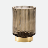 Hjemix | Elise Gullfolie Glass Makeup Halter & Organizer