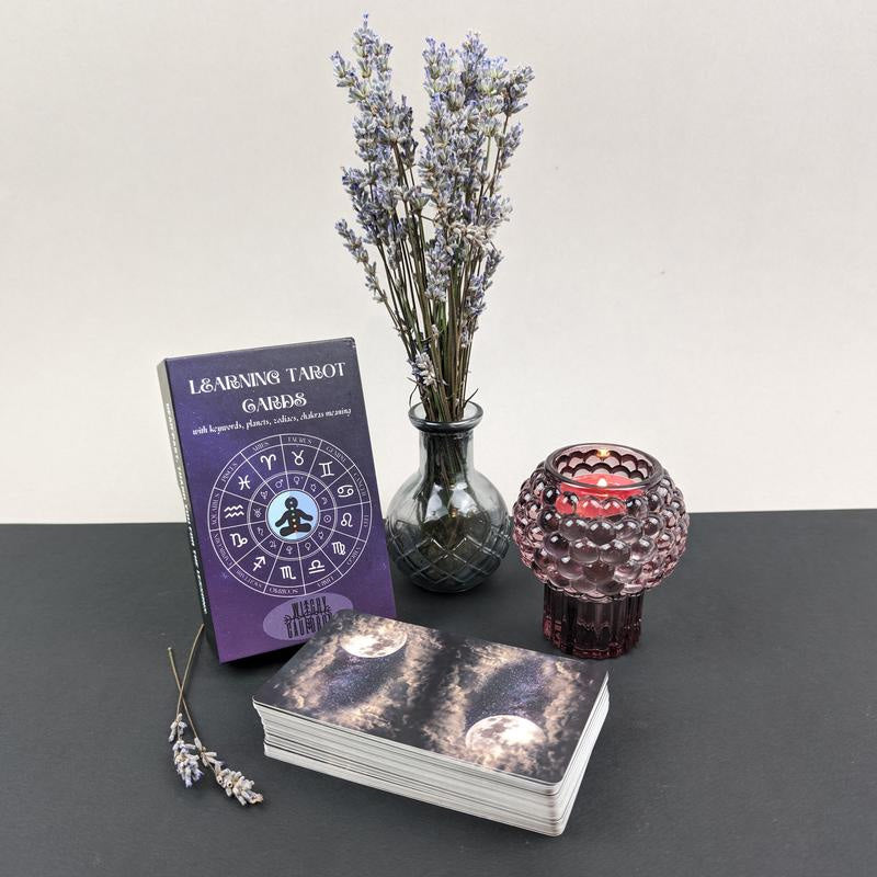 Hjemix | Læringskort Tarot-dekk med betydninger på det