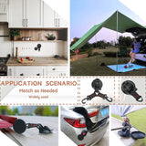 Hjemix | Tungt vektet vakuum sugekopp med krok